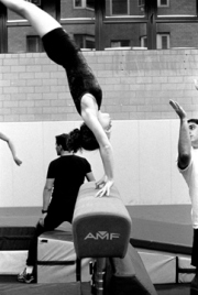 Gymnast on Vault